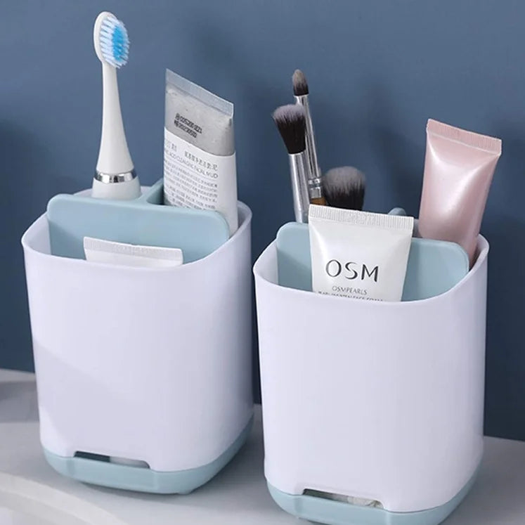 Practical and hygienic toothbrush organizer box