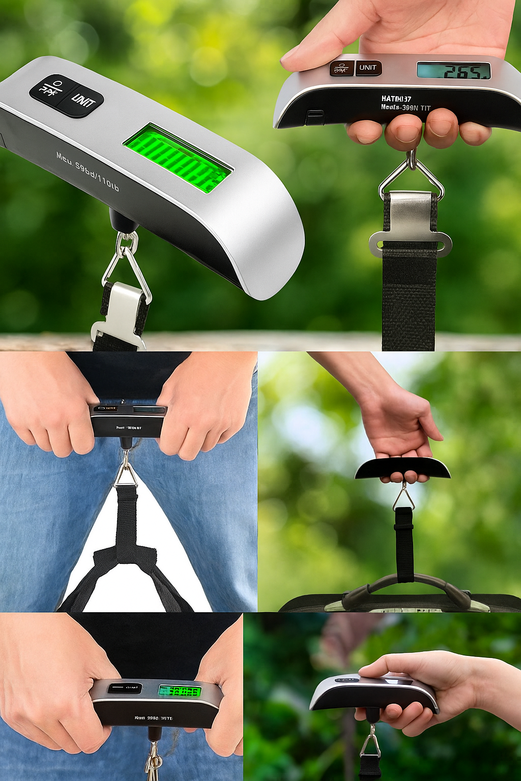 Electronic Digital Pocket Luggage Scale, 50kg & 10g