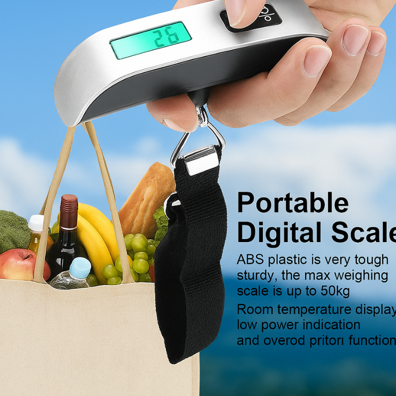 Electronic Digital Pocket Luggage Scale, 50kg & 10g