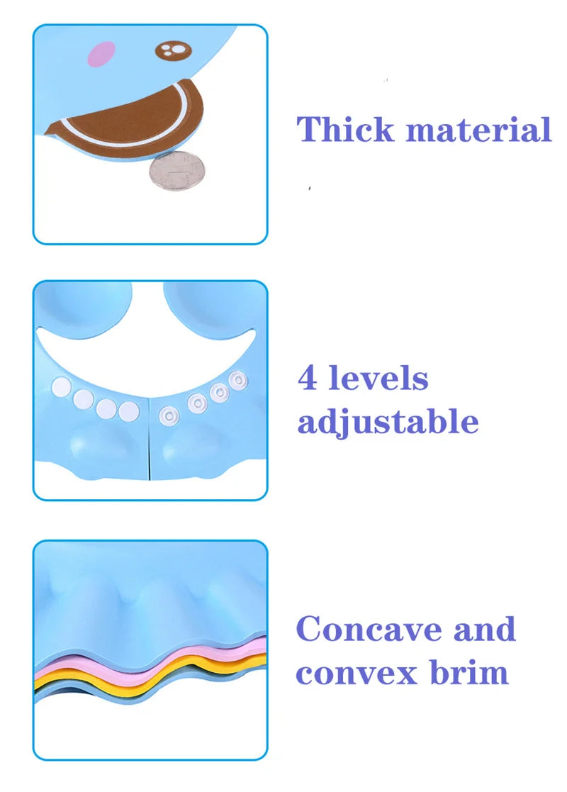 Adjustable Baby Shower Cap for Washing Hair, Ear Protection