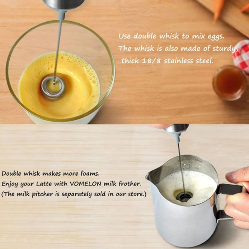 AD-Milk Frother Portable Electric Coffee Frother for Travel