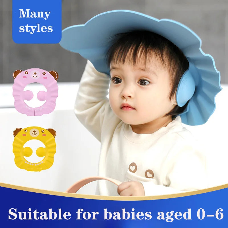 Adjustable Baby Shower Cap for Washing Hair, Ear Protection