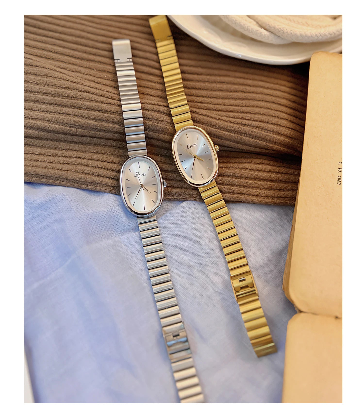 Fashion Women Watch with Gold Strap, Vintage Style and Luxury 2025