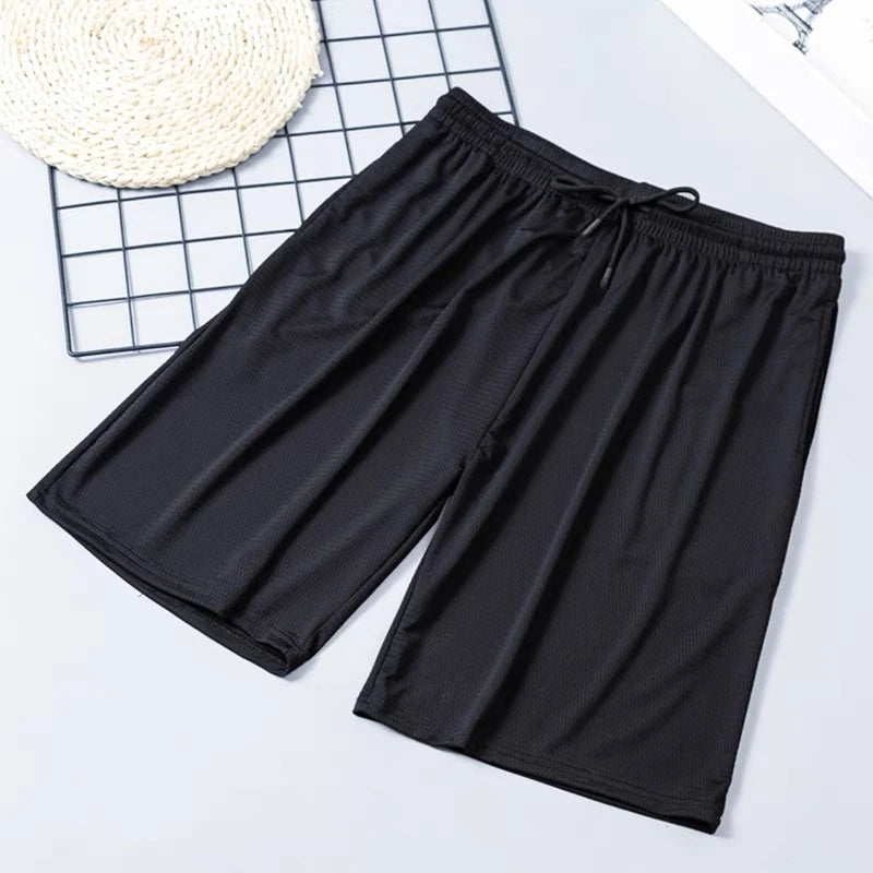 Men's casual drawstring gym shorts