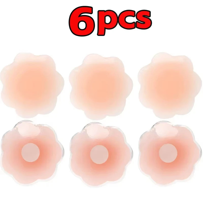 New Women Reusable Silicone Nipple Cover Breast Petal Bra Sticker