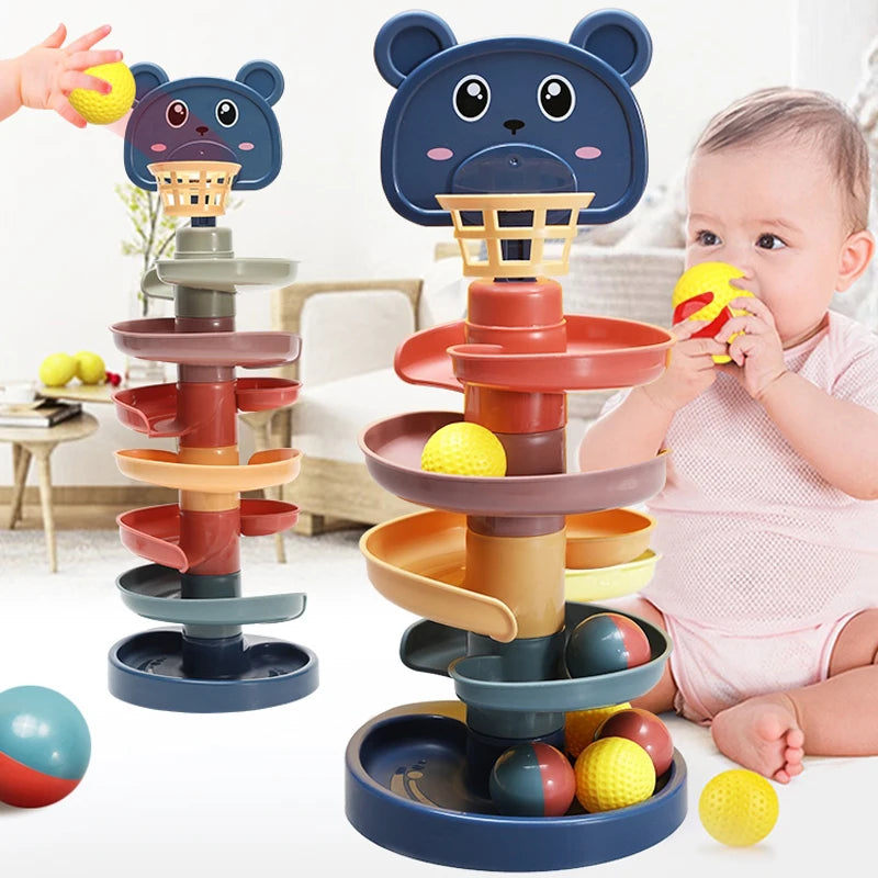 Baby toy, spinning ball