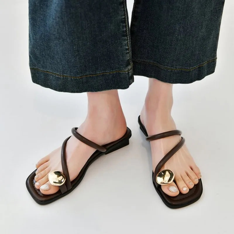 Stylish women's open-toe, lace-up sandals