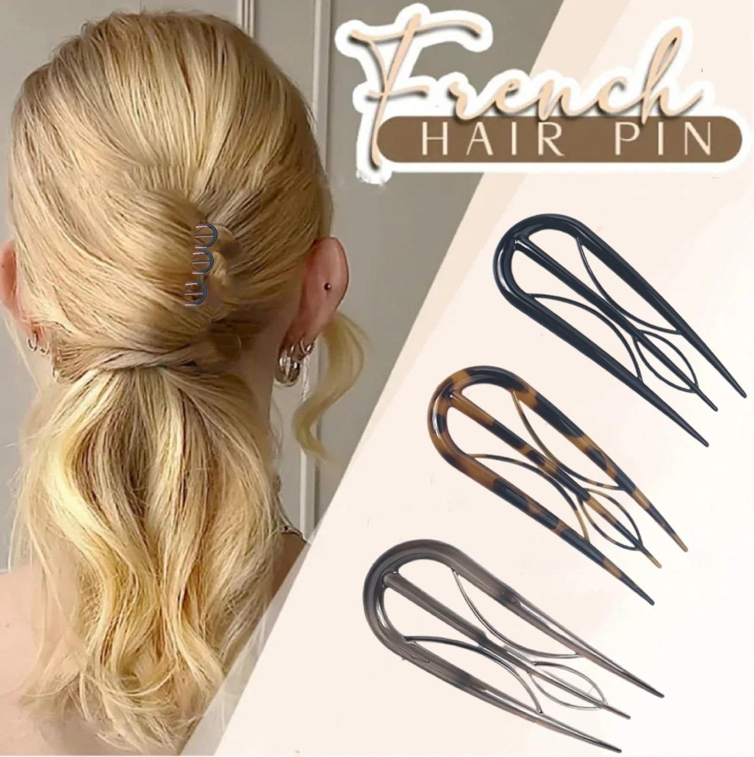 Magic Grip Hair Clips U Shaped Hairpins Fixed Hair Clips