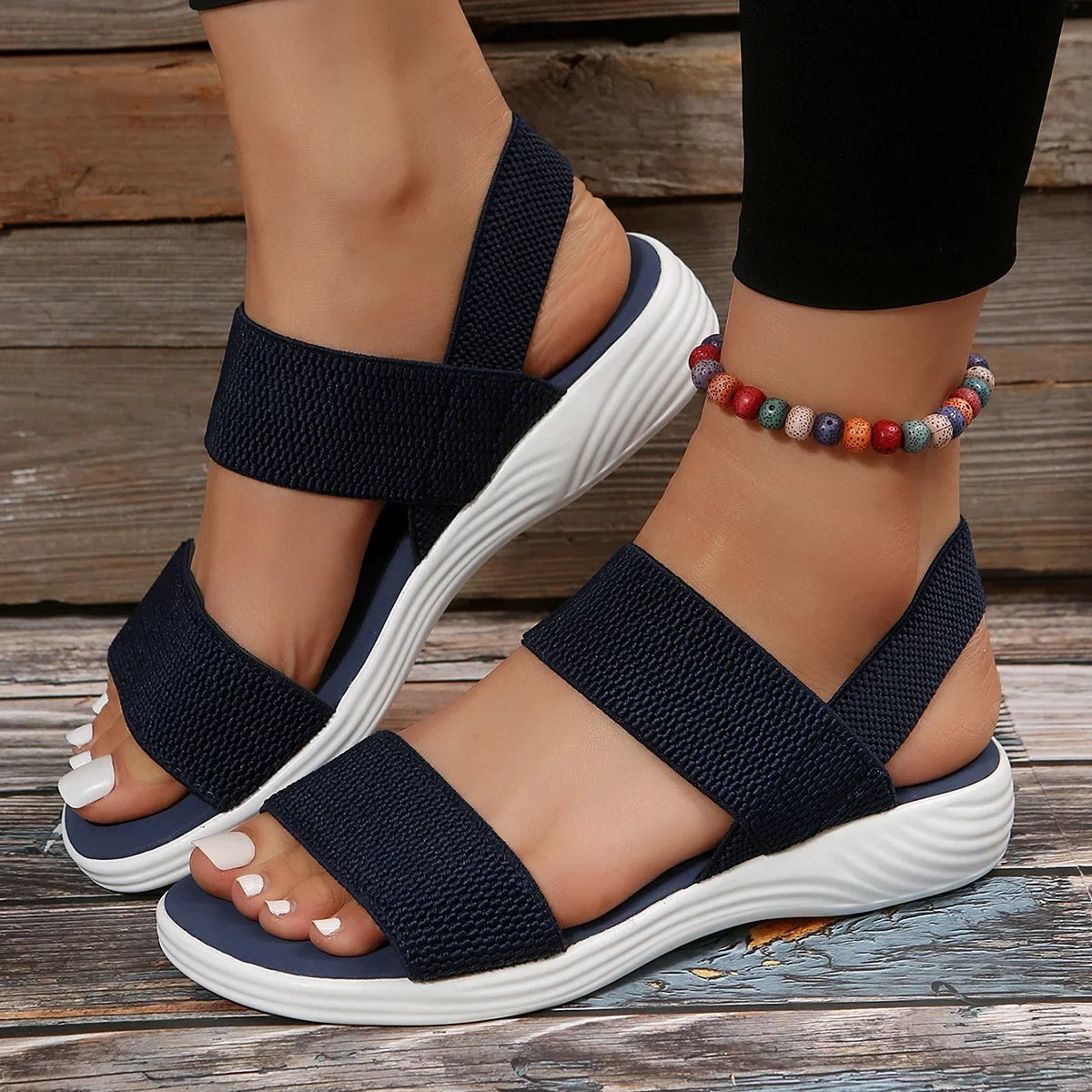 Women's Stretch Mesh High Heel Sandals, Lightweight and Comfortable 2025