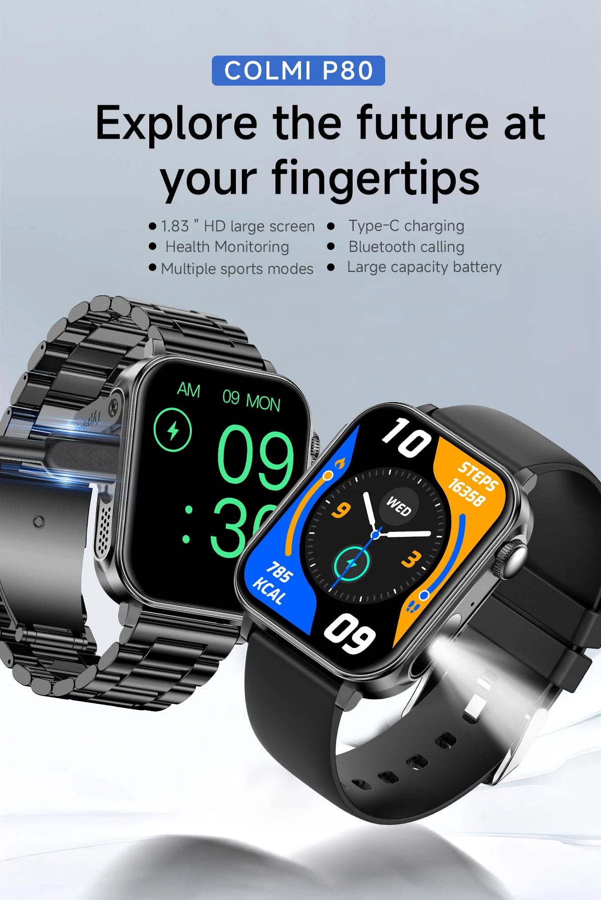 COLMI P80 Type C Smart Watch
