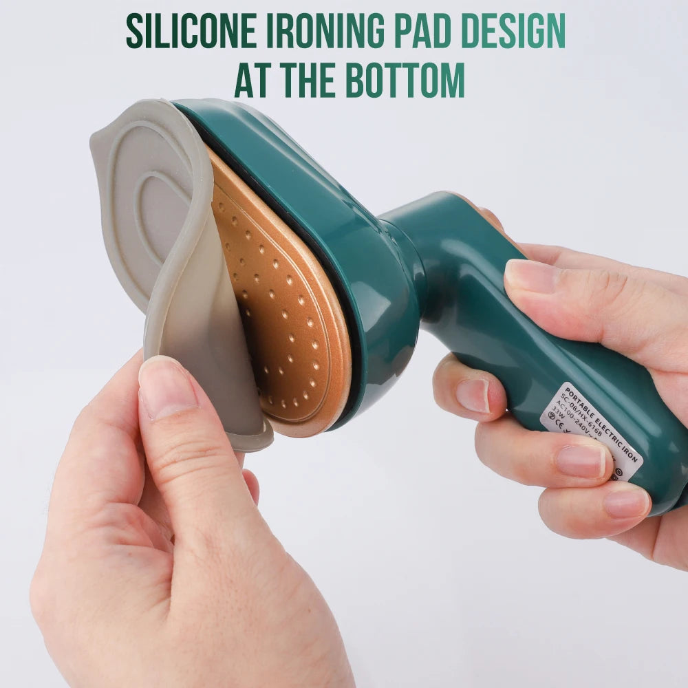Mini Handheld Rotary Steam Iron, Hot and Moist Dual Steam Generator