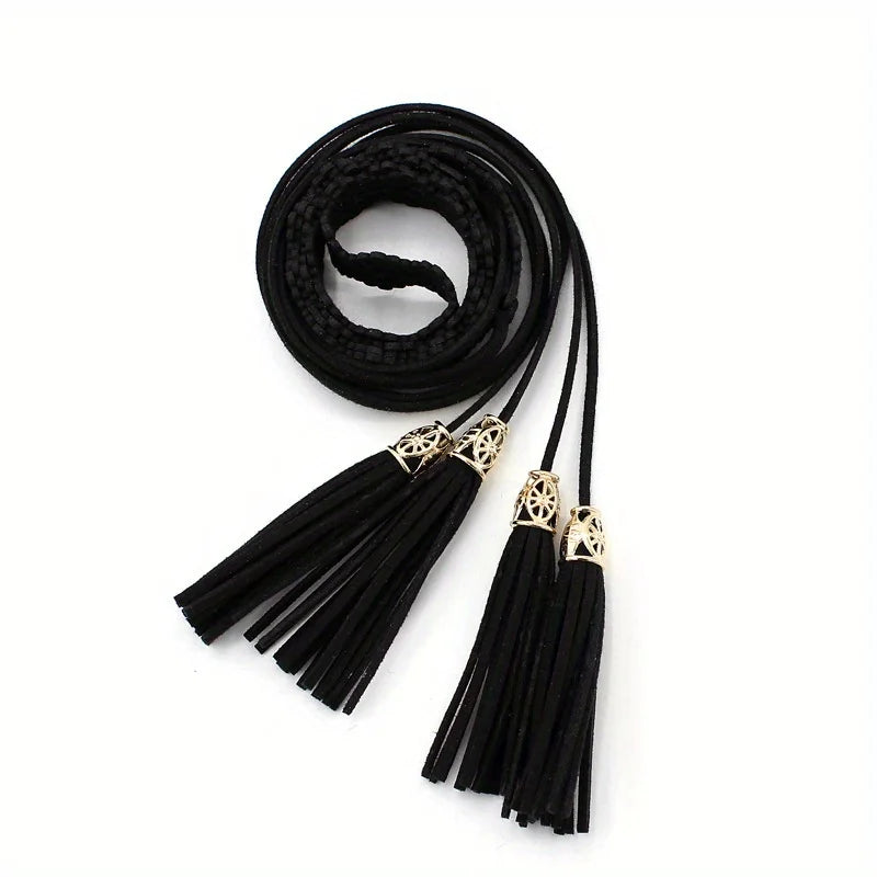 Ethnic style hollow thin belt, 2025 new versatile and simple waist belt