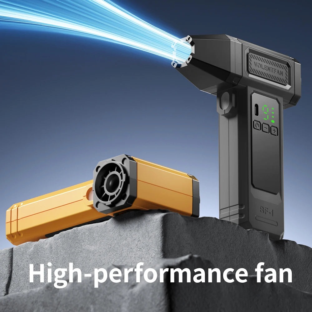 Powerful Electric Air Duster with Brushless Jet Blower and LED Light