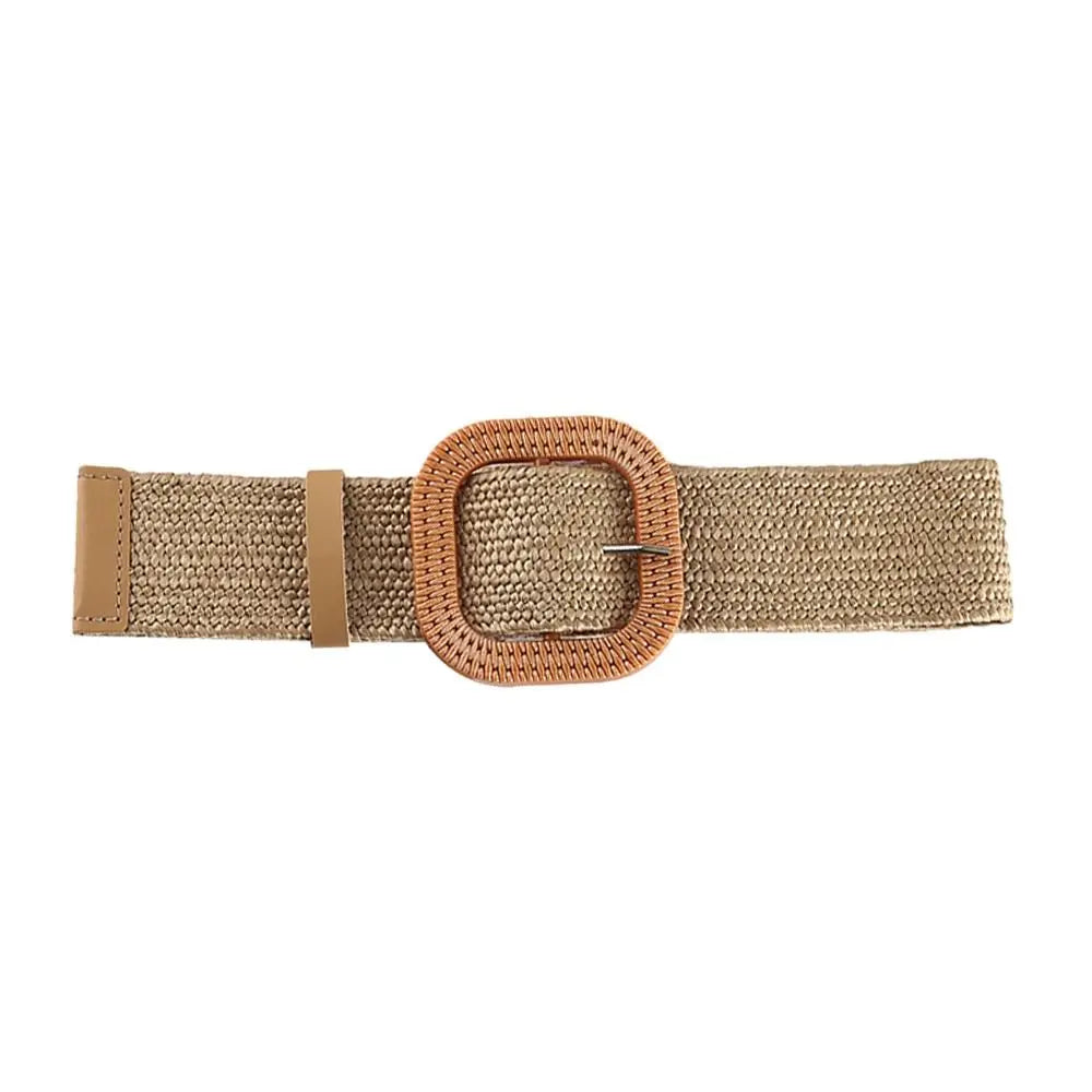 Fashion Summer Women Straw Belt Casual Bohemian Wide 2025