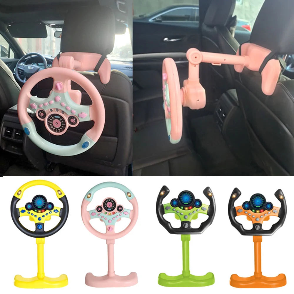 Three-dimensional driving simulated electric toy