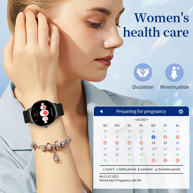 LIGE AMOLED Smart Watch with Healtht Screen, Sports, Fitness