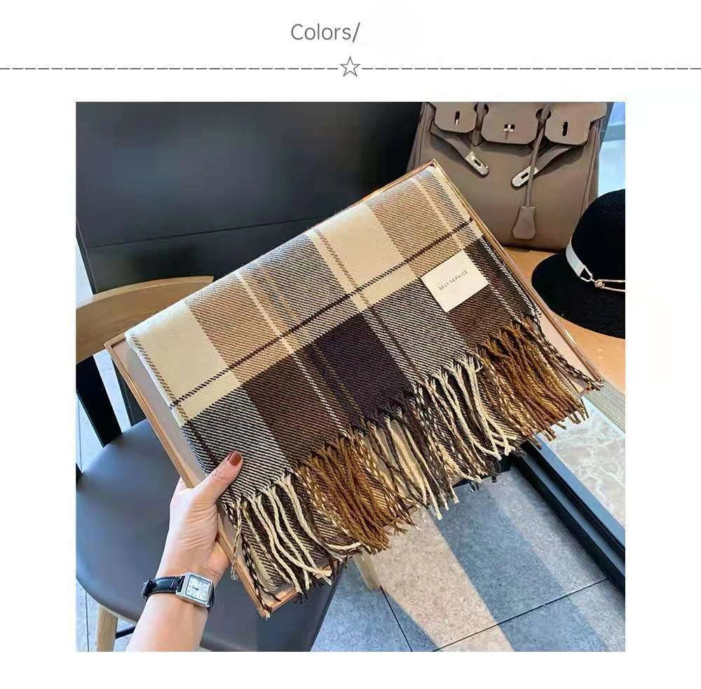 Women's Autumn and Winter Thick Warm Scarf Neck Scarves