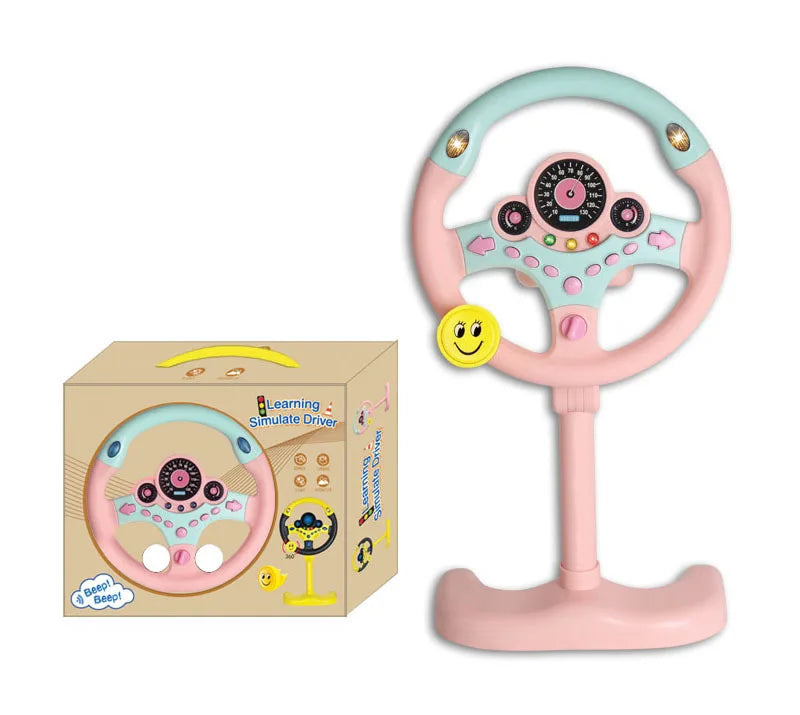 Three-dimensional driving simulated electric toy