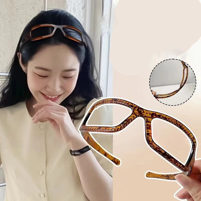 Frame shaped sunglasses, headband, hair band for women