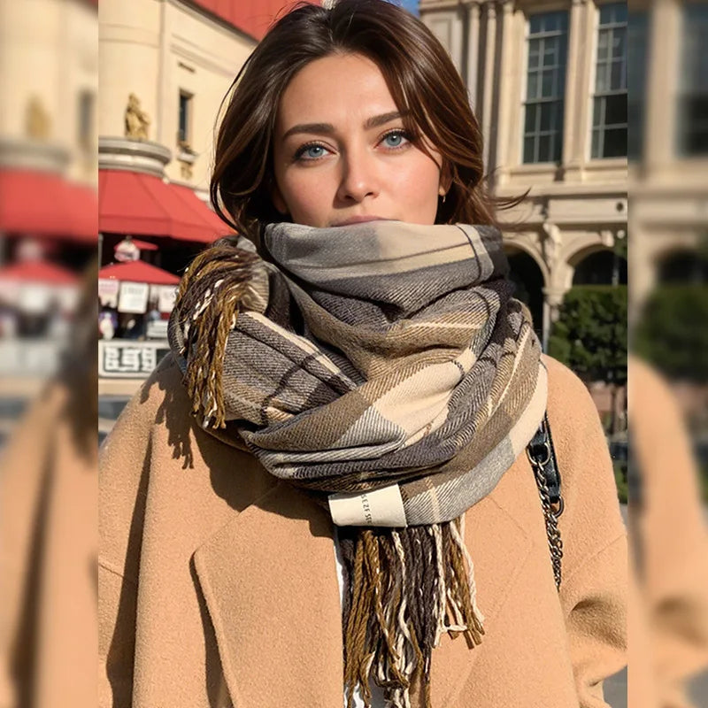 Women's Autumn and Winter Thick Warm Scarf Neck Scarves