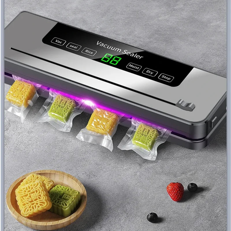 Electric Vacuum Sealer for Dry/Moist Food, Sealed Packaging for Food Storage