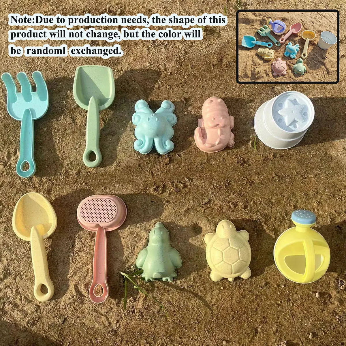Beach sand set for water play
