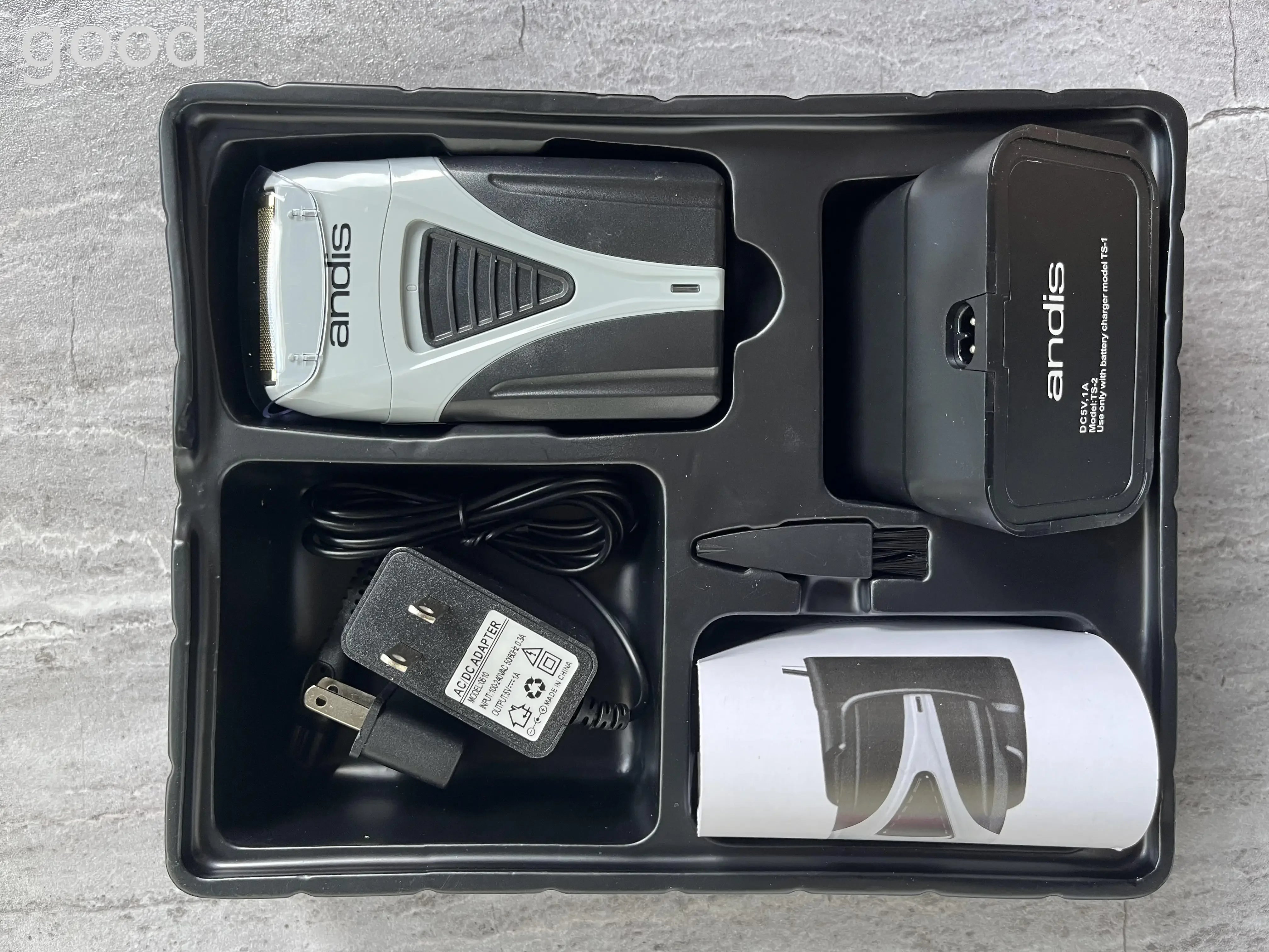 Original Andis Profoil Lithium Plus 17205 Electric Shaver for Hair Cleaning