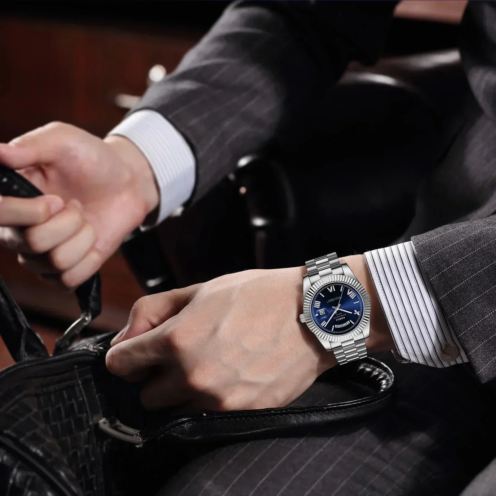 NIBOSI Men's Watch Luxury Brand Fashion Wristwatch