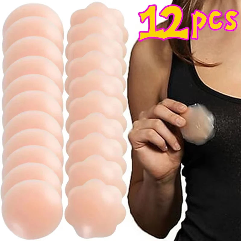 New Women Reusable Silicone Nipple Cover Breast Petal Bra Sticker
