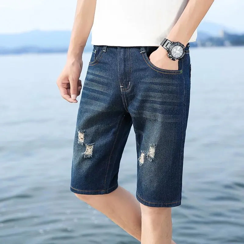 Custom Summer Men's Short Jeans
