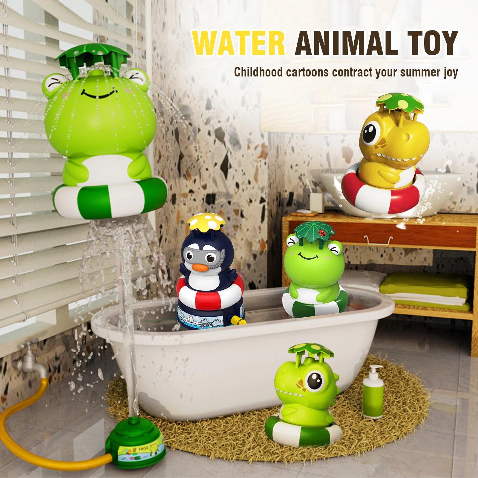 Water spray rocket