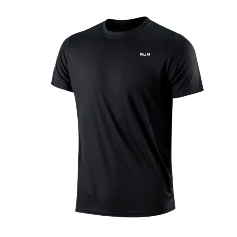 Men's Quick Dry Short Sleeve T-Shirt for Gym Running Moisture Wicking