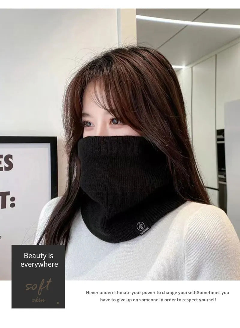 Women's Fashion Solid Knitted Scarf Cashmer Winter Type