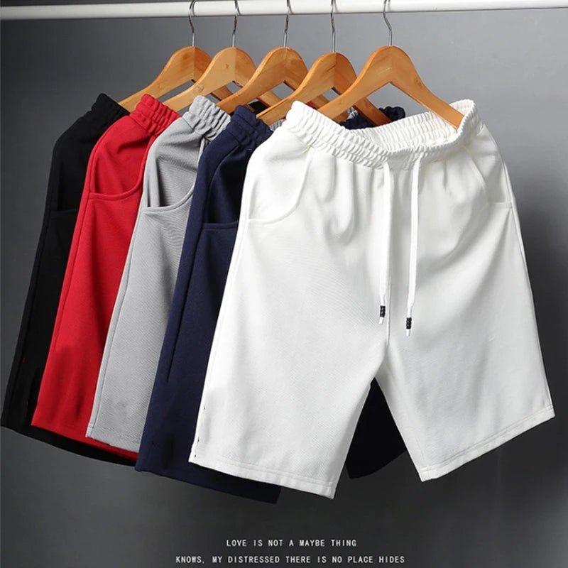 Men's casual drawstring gym shorts