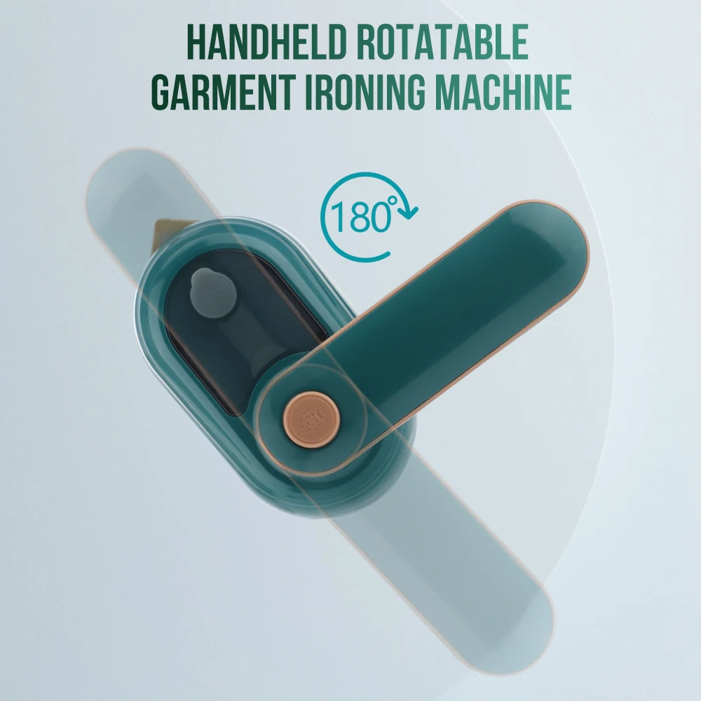 Mini Handheld Rotary Steam Iron, Hot and Moist Dual Steam Generator