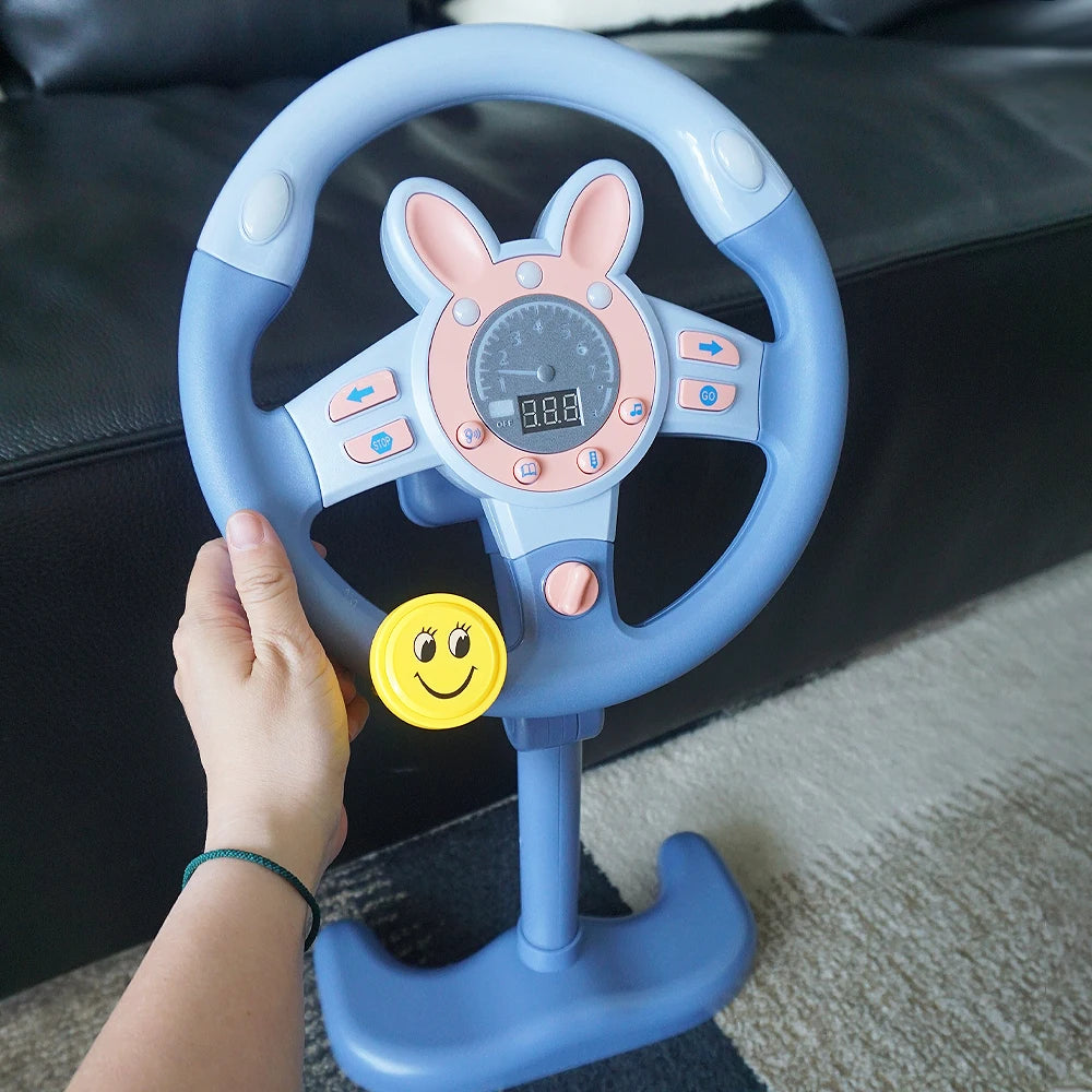 Three-dimensional driving simulated electric toy