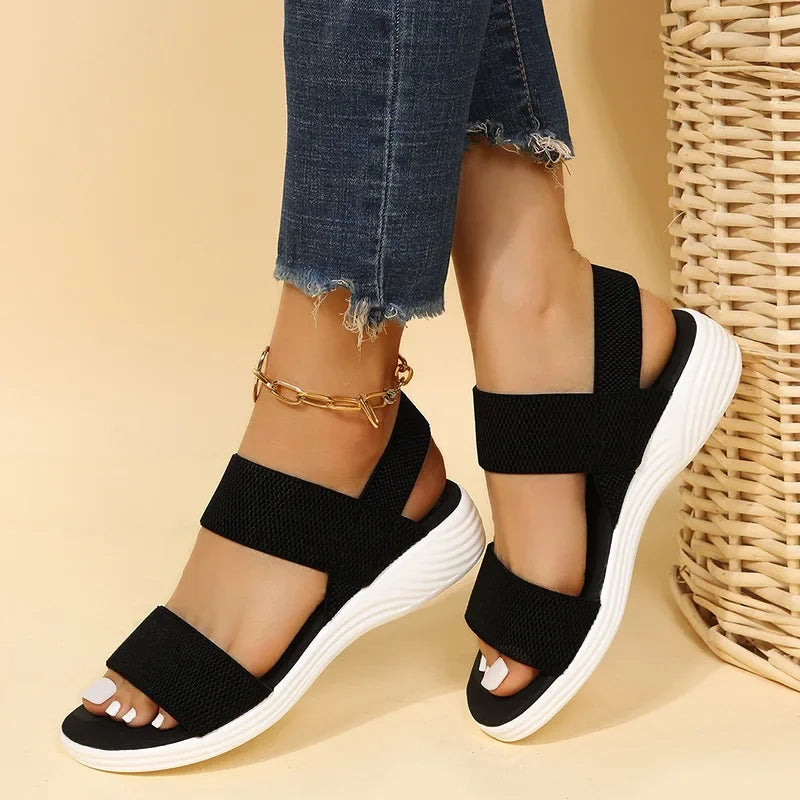 Women's Stretch Mesh High Heel Sandals, Lightweight and Comfortable 2025