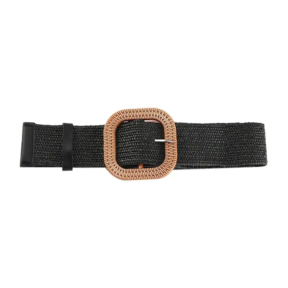 Fashion Summer Women Straw Belt Casual Bohemian Wide 2025