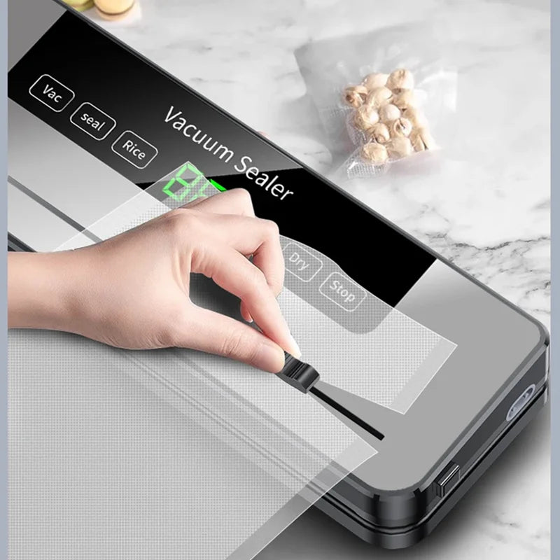 Electric Vacuum Sealer for Dry/Moist Food, Sealed Packaging for Food Storage