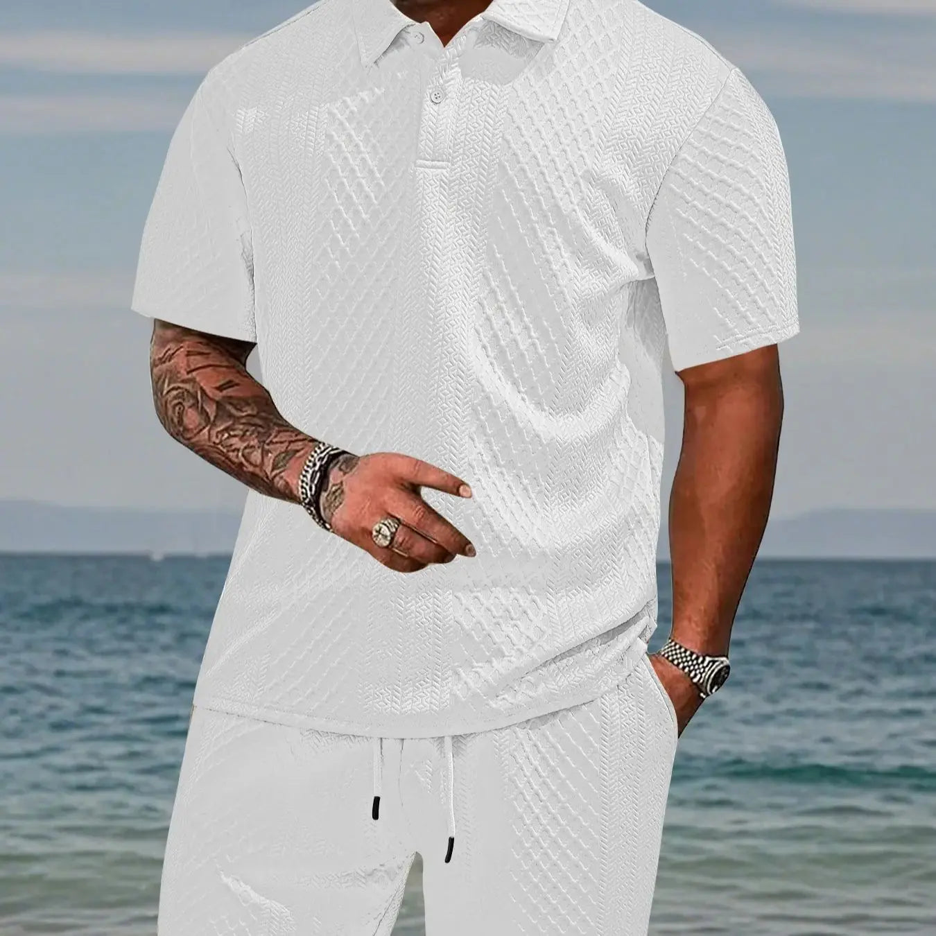 Short sleeve shirt and shorts set