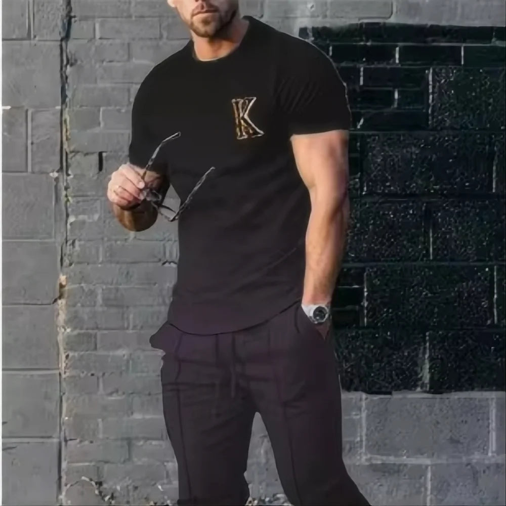 Men's Casual 3D Print Sports Set