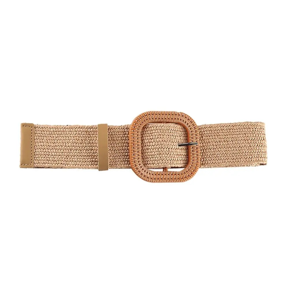 Fashion Summer Women Straw Belt Casual Bohemian Wide 2025