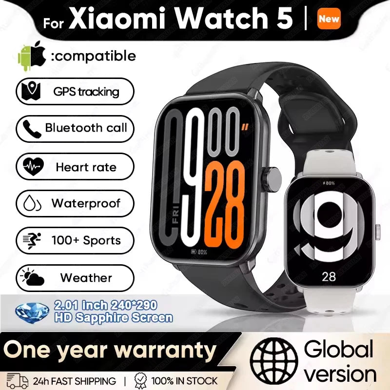 Xiaomi Redmi Watch 5 Original Masculino GPS Novo 2025