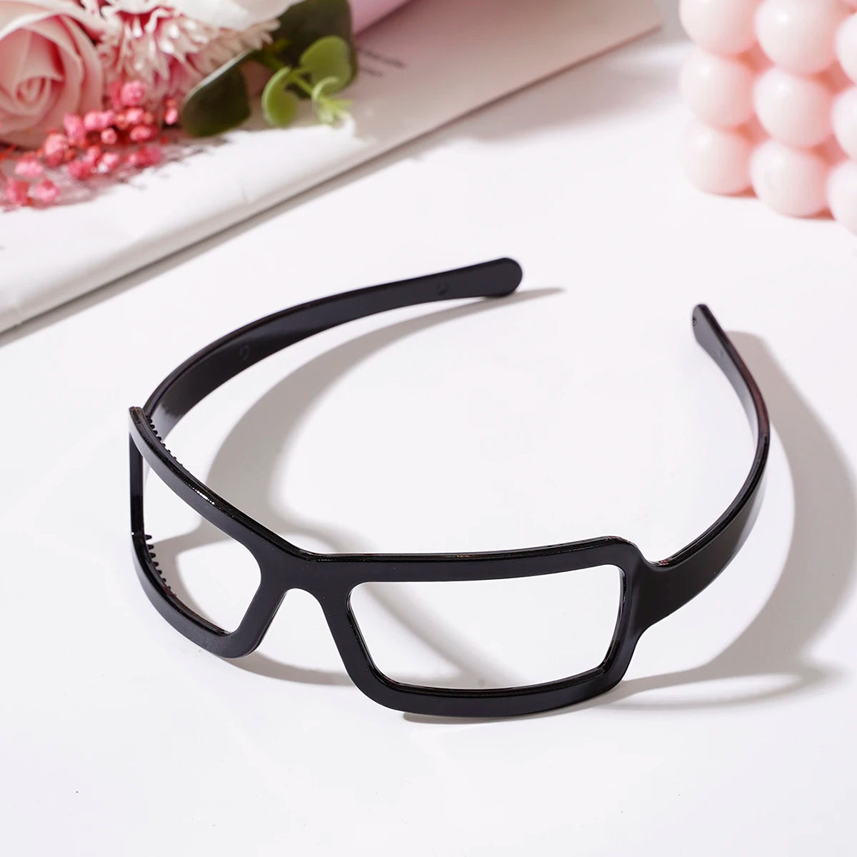 Frame shaped sunglasses, headband, hair band for women