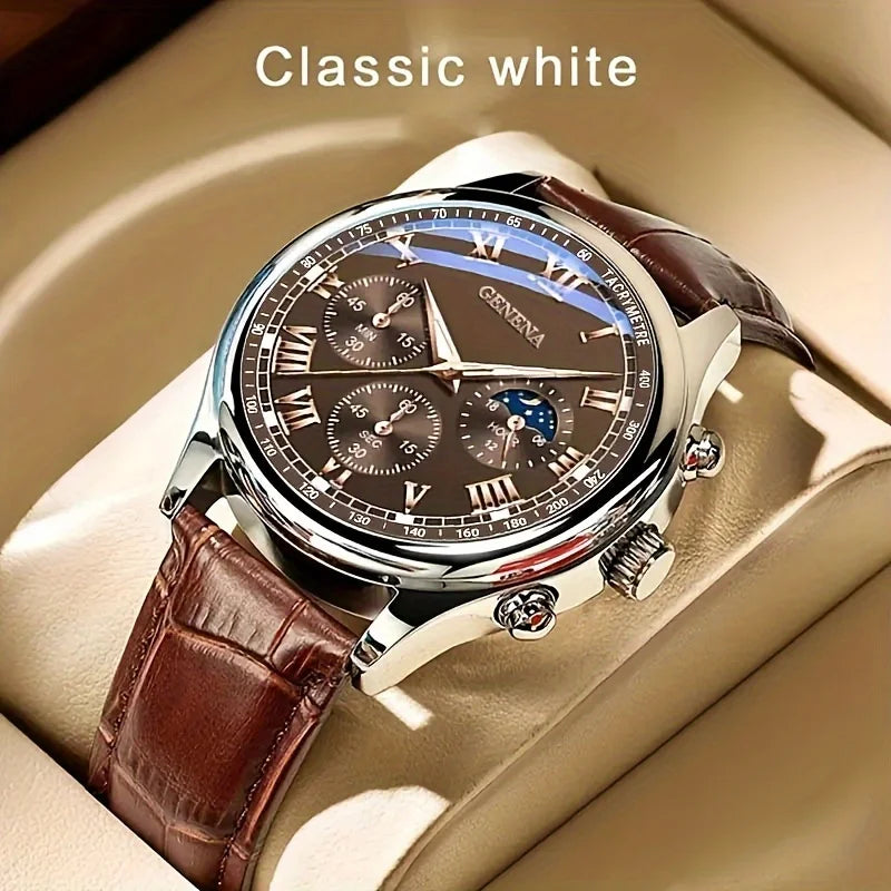 GENEVA High Quality Luxury Men's Quartz Watch