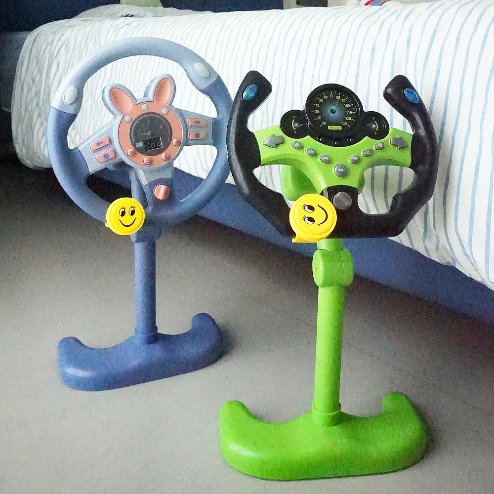 Three-dimensional driving simulated electric toy