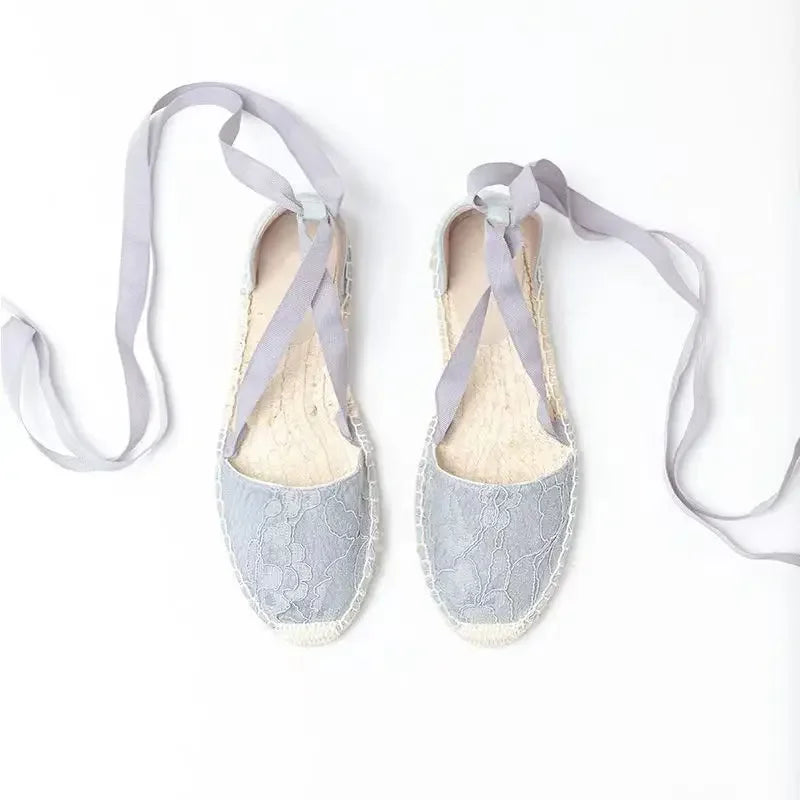 Women's shoes with hemp rope sole, women's sandals, flat shoes