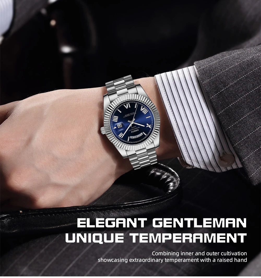 NIBOSI Men's Watch Luxury Brand Fashion Wristwatch