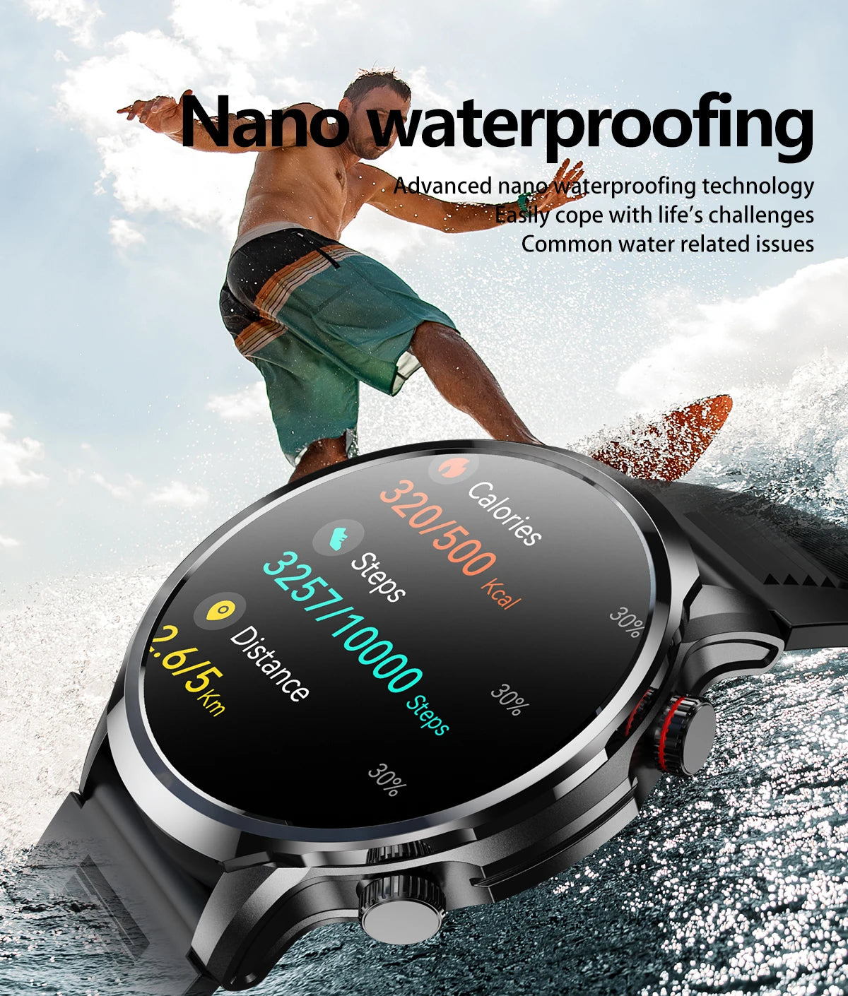 LIGE Smart Watch 1.95 inch Large Screen Bluetooth Calling Health Monitoring 500mAh Large Battery AI Voice Men Smartwatch EX100