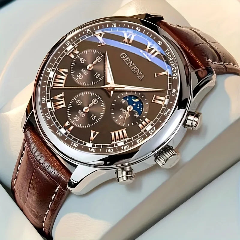 GENEVA High Quality Luxury Men's Quartz Watch